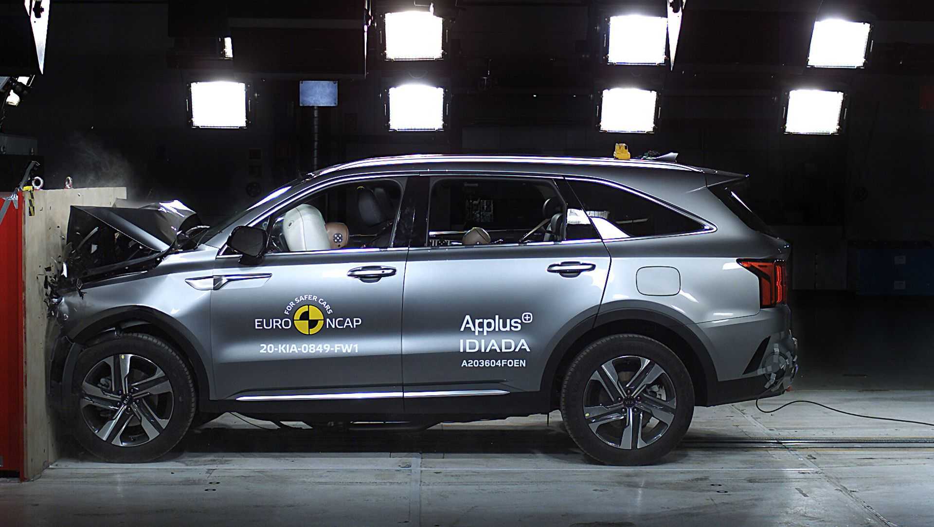Краш-тест KIA Sorento - тест безопасности автомобиля видео