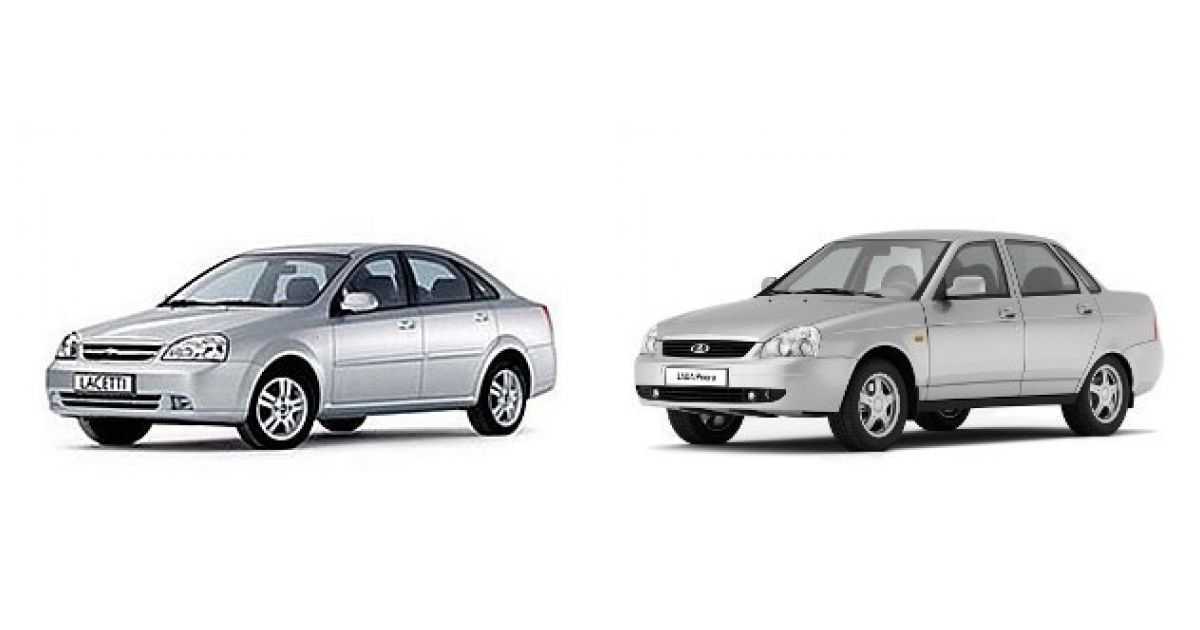 Сравнение Lada Priora или Chevrolet Lacetti: особенности дизайна, двигатели, стоимость ТО, показатели безопасности, расход топлива