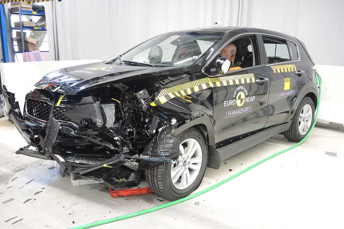 ✅ краш- тест kia sportage (2012- 2013), боковой удар - автомастерская72.рф