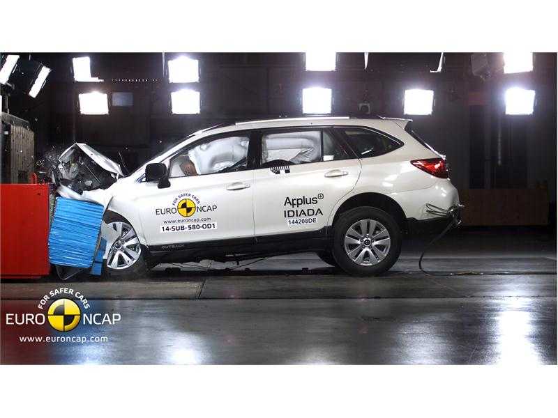 Краш-тест автомобиля subaru forester