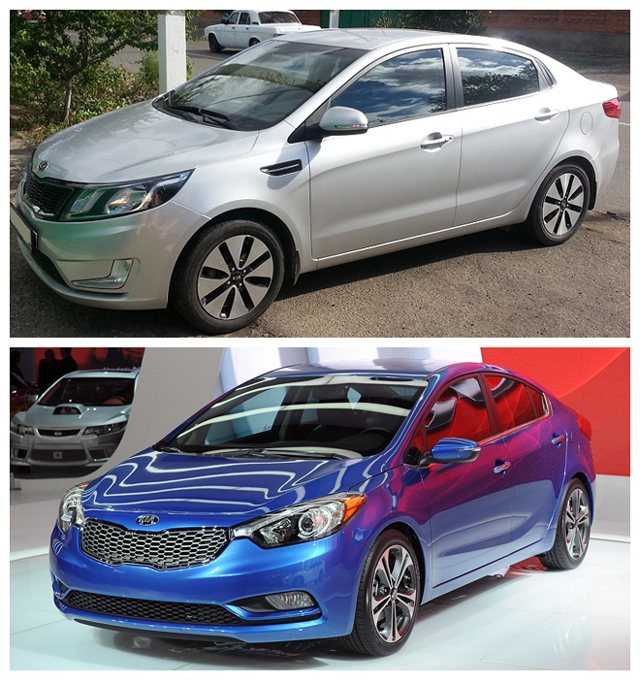 При большей стоимости KIA Cerato несколько просторнее и комфортабельнее, чем Rio, однако обладает лишь ненамного лучшей динамикой и расходует больший объём топлива в сопоставимых условиях