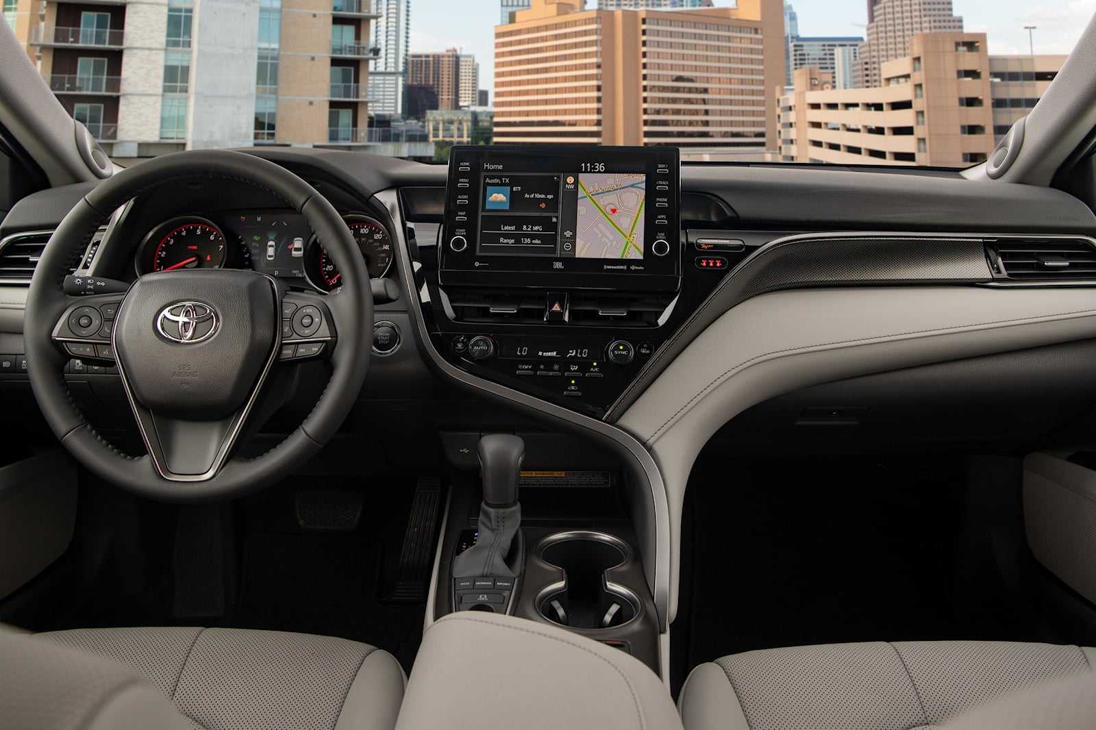 Toyota camry темно серый металлик. цветовая гамма тойота камри. внутреннее ходовое оснащение