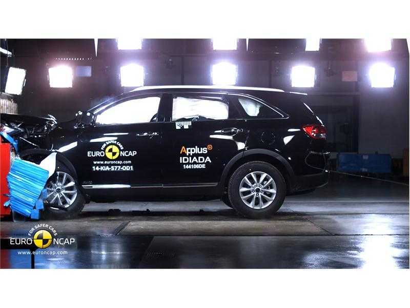 Kia sorento во время проведения краш-теста - общие оценки