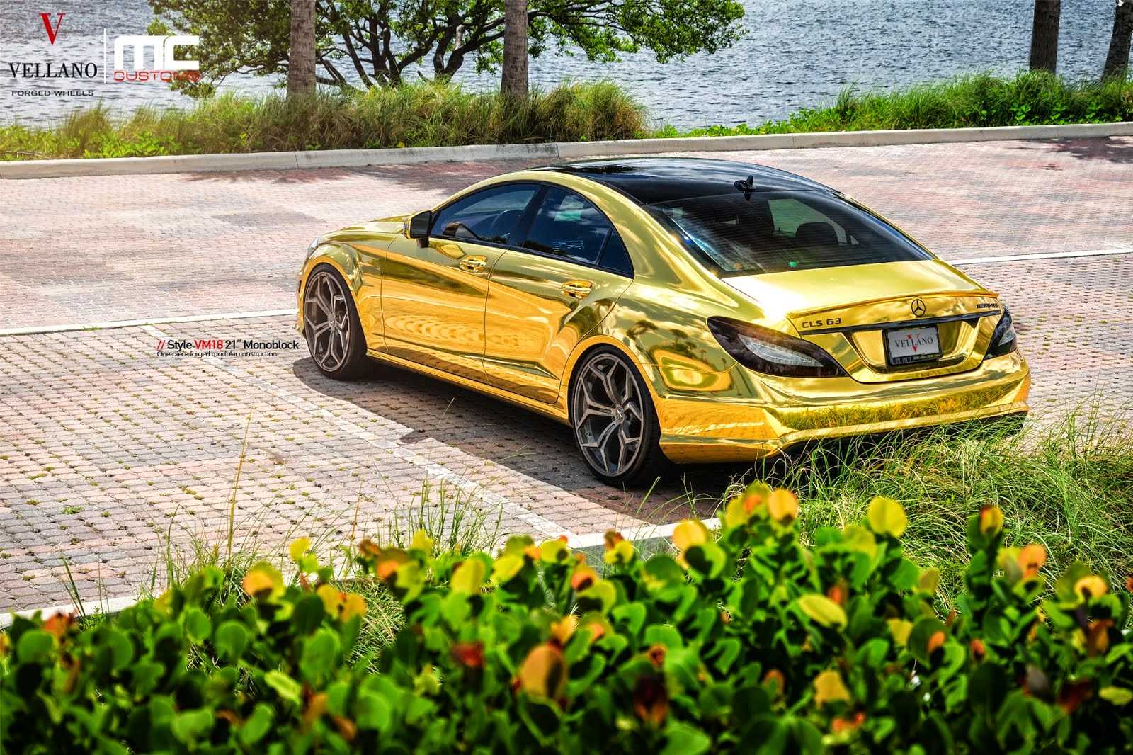 Mercedes CLS 63 желтая